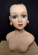 Vtg Porcelain  Doll Head &