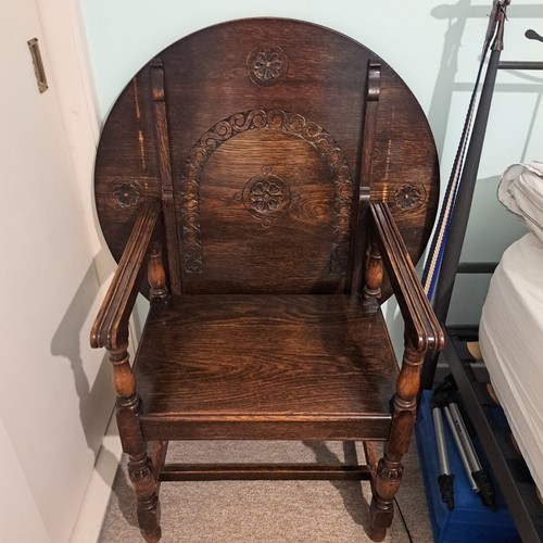 Antique oak monks - oak, chair/table