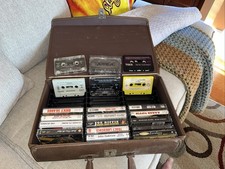 Lot Of 20 Country And Pop Music Cassette Tapes Good Condition With Carrying Case