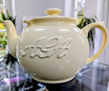 AGA TEAPOT VERY LARGE SIZE CREAM COLOUR NEW BUT UNPACKED 8 CUP VERSION I BELIEVE