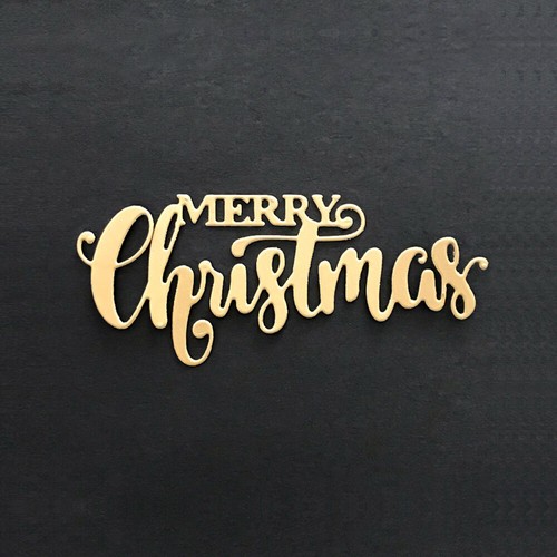 Merry christmas word metal - christmas,