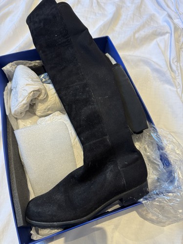 Stuart weitzman black suede - black,