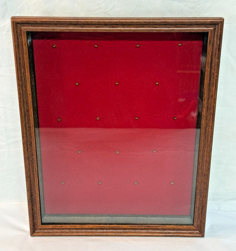 Wooden medals display case - wooden,