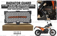 Fit For KTM Adventure "250/390 & Adventure 390 X/R  (2025) Black Radiator Guard"