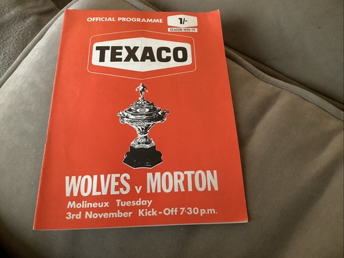 Wolves morton texaco cup - wolves,
