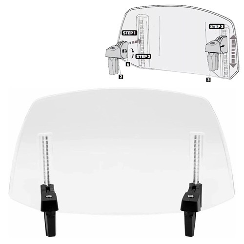 Motorcycle clip windshield - motorcycle,