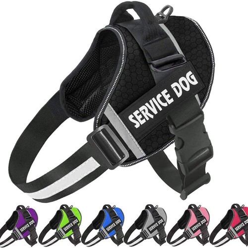 Reflective service dog vest - reflective,