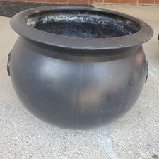 Blow Mold Black Witches Kettle
