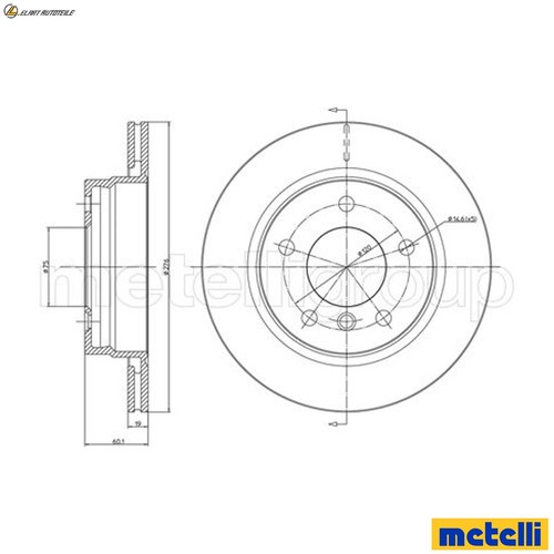 Brake disc 0450c for bmw - brake,