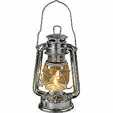 HURRICANE 10" STAINLESS STEEL PARAFFIN FUELED LAMP OIL LANTERN CARAVAN CAMPING 