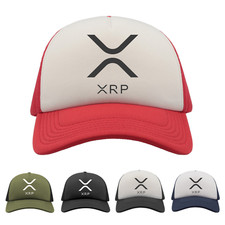 Ripple XRP Trucker Cap Baseball Hat Army Investor HODL Gift Investing Apparel