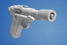 DT-12 Greedo Blaster Pistol  1:1 3D Print Replica Prop  Star Wars Cosplay