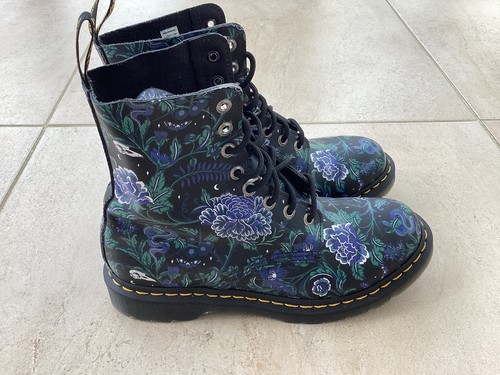 Martens pascal blue - blue, floral