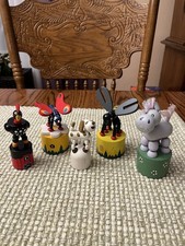 Push Button Wooden Puppets