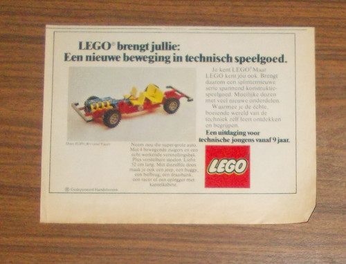 Rare advertising lego technic - advertising,