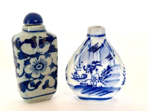 Porcelain blue and - 2, white