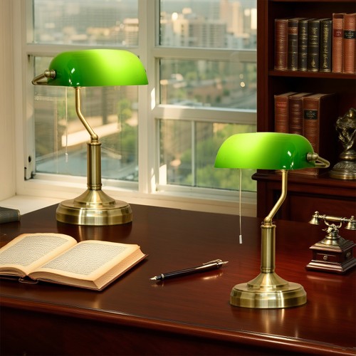 Banker desk lamps set 2 - of,