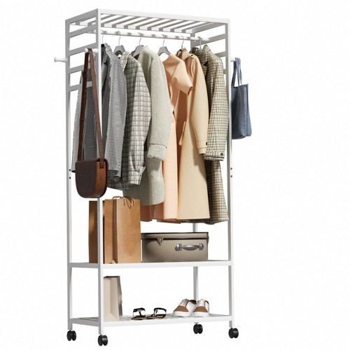 Freestanding bamboo clothes - freestanding,