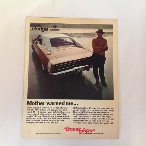 Vintage 1969 dodge charger t - dodge, r/t