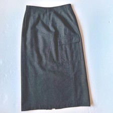Vintage Gray Wool Cargo Pencil