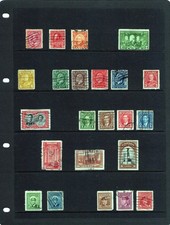 122 POSTAGE STAMPS – CANADA – 1957 to 1968 – 6 x HAGNER SHEETS   