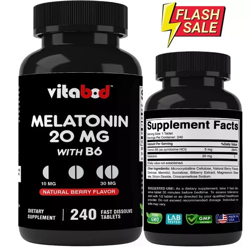 Melatonin 20mg high potency - melatonin,