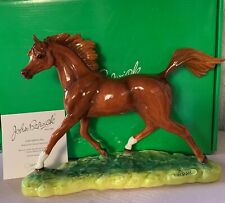 JOHN BESWICK HORSE PONY ARAB STALLION CHESTNUT GLOSS LTD ED PERFECT BOX & CERT