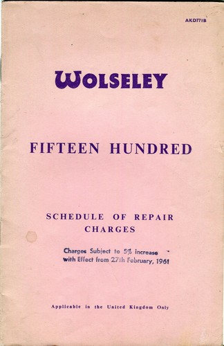 Wolseley 1500 original