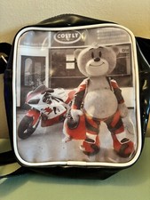 Bad Taste Bear - Small Black Barry the Biker Bag. Parody Barry Sheene