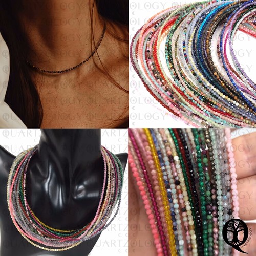 Natural stone beads - natural, necklace