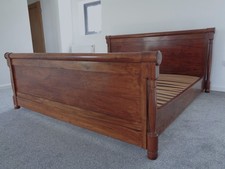 SUPERIOR SLEIGH BED AND BASE TO FIT SUPER KING SIZE MATTRESS SO FRENCH EMPIRE 