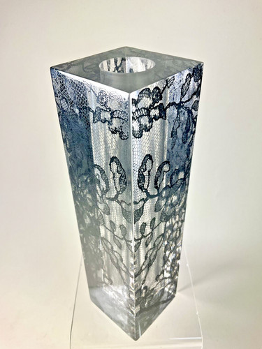 Vintage lucite block solifleur - vintage,