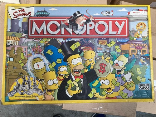 Simpsons monopoly board game - simpsons,
