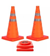 2PK POP UP SAFETY CONE 18"
