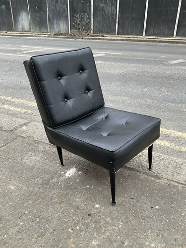 Black leatherette vinyl - black,