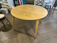 Solid Oak Round Dining Table
