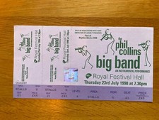 Phil Collins Big Band  Ticket 1998