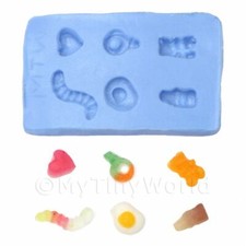 Dolls House Miniature Reusable Jelly Sweet Silicone Mould 2