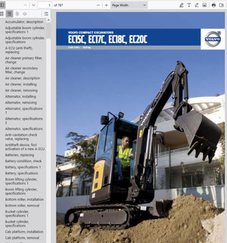 Volvo ec15c mini - volvo,