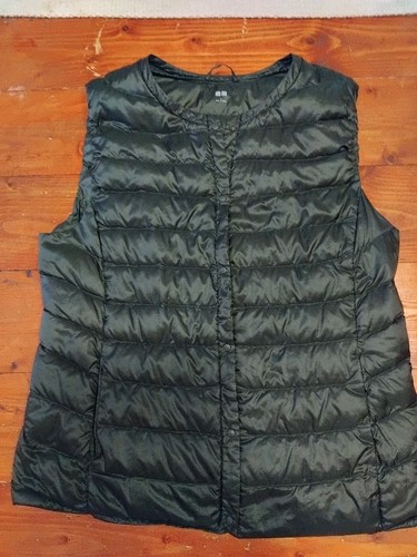 Uniqlo womens khaki down - down, gilet
