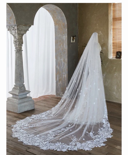 White cathedral length wedding - length,