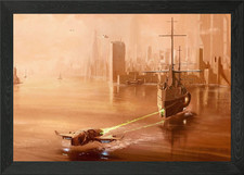 Ship framed wall - framed, art