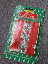  Retro Supercook Festive Cake Frill. New Sealed In Packet for cakes