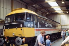 Original 35mm Rail Slide: Class 47/4: Scotrail: 47541: INVERNESS: 1986