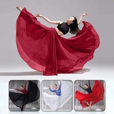 360 Long Chiffon Dance Skirt