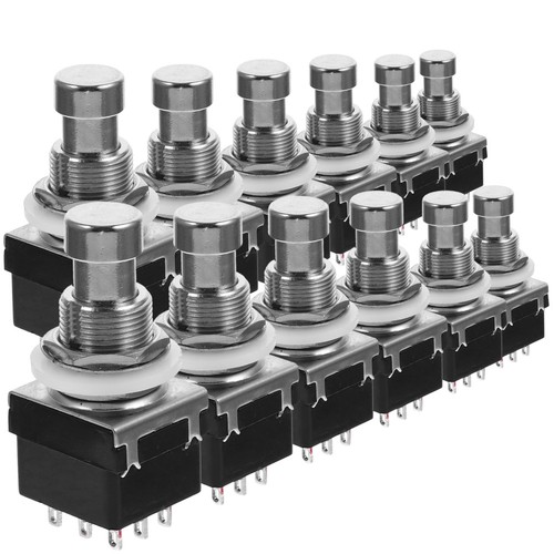 12pcs black guitar footswitch - 12pcs,