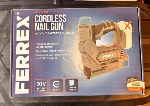 Ferrex cordless 20v nail - ferrex,