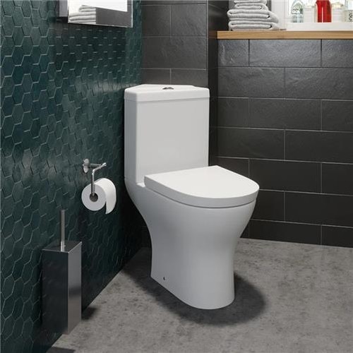 Close coupled corner toilet - corner,