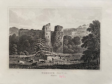1845 Antique Print; Wardour Castle, Wiltshire after Gastineau & Hughes