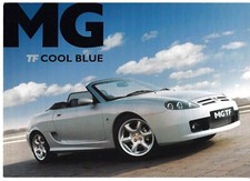 MG TF Cool Blue Limited Edition 2003 UK Market Single Sheet Brochure 115 & 135